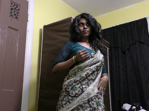 Horny Lily In Traditional Indian Sari